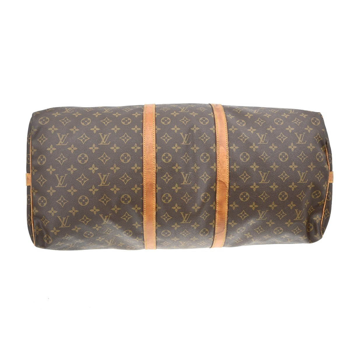 Louis Vuitton Keepall Bandouliere Bag Monogram Canvas Brown Canvas Travel Bag Bag (Pre-Owned)
