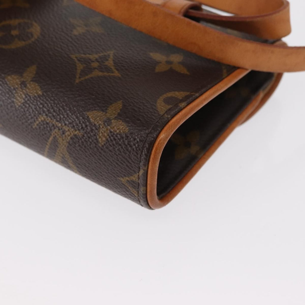 Louis Vuitton Florentine Waist Bag Monogram Canvas Brown Canvas Clutche & Pouche Bag (Pre-Owned)