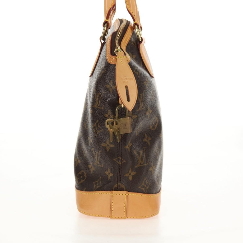 Louis Vuitton Lockit Handbag Monogram Canvas Brown Canvas Handbag (Pre-Owned)