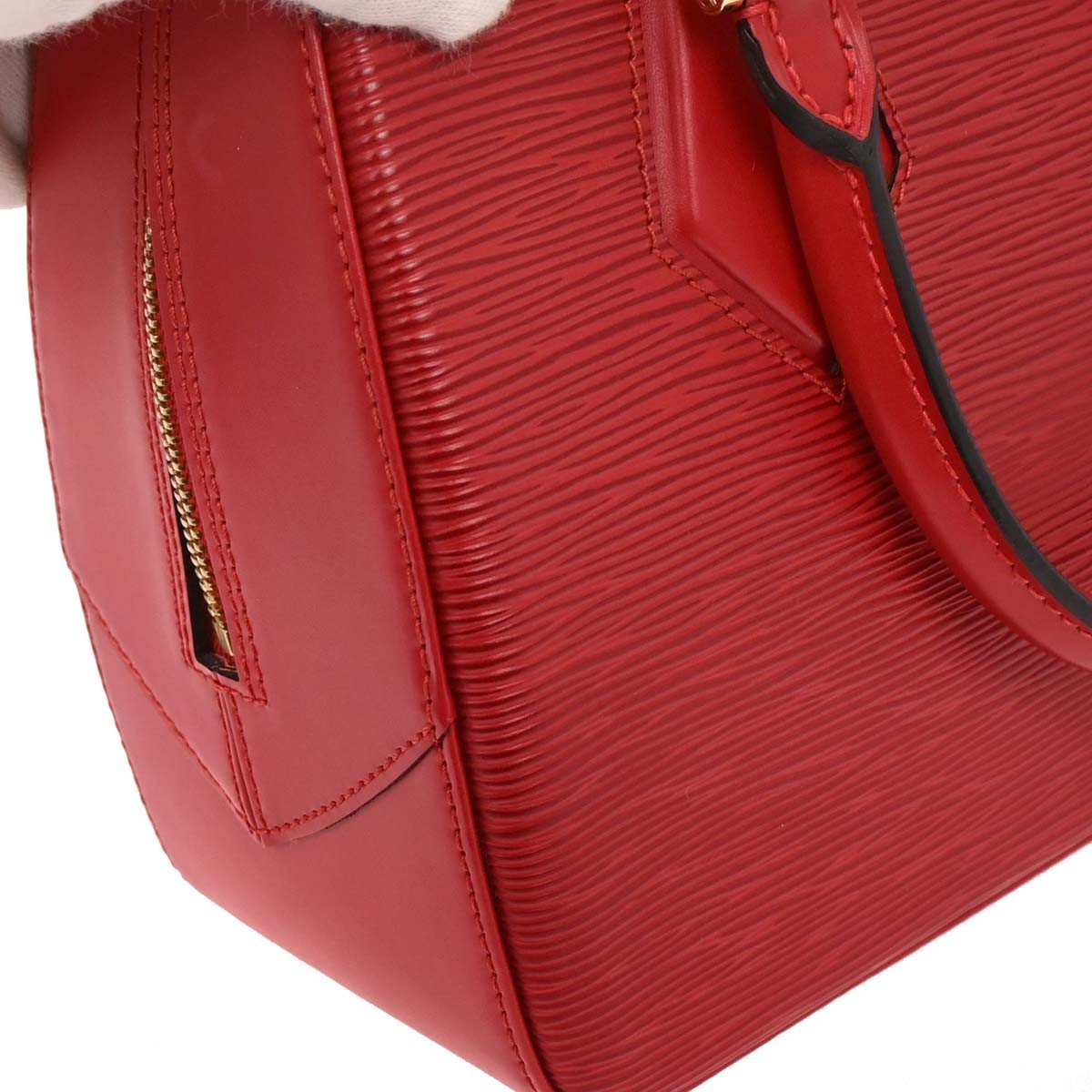 Louis Vuitton Sablons Handbag Epi Leather Red Leather Handbag (Pre-Owned)
