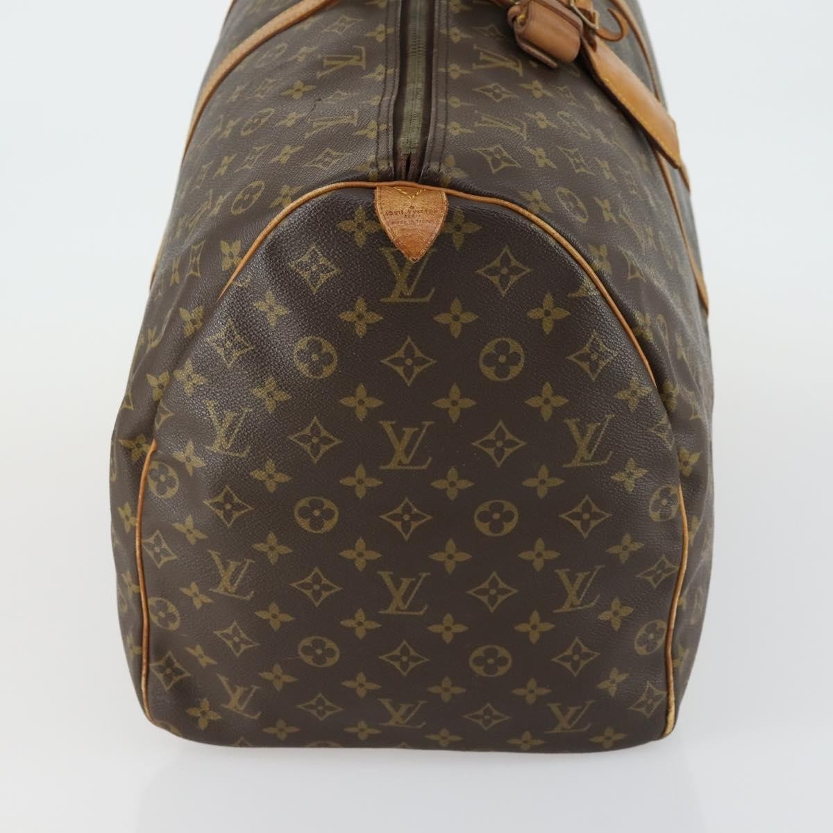 Louis Vuitton Keepall Bag Monogram Canvas Brown Canvas Travel Bag Bag (Pre-Owned)