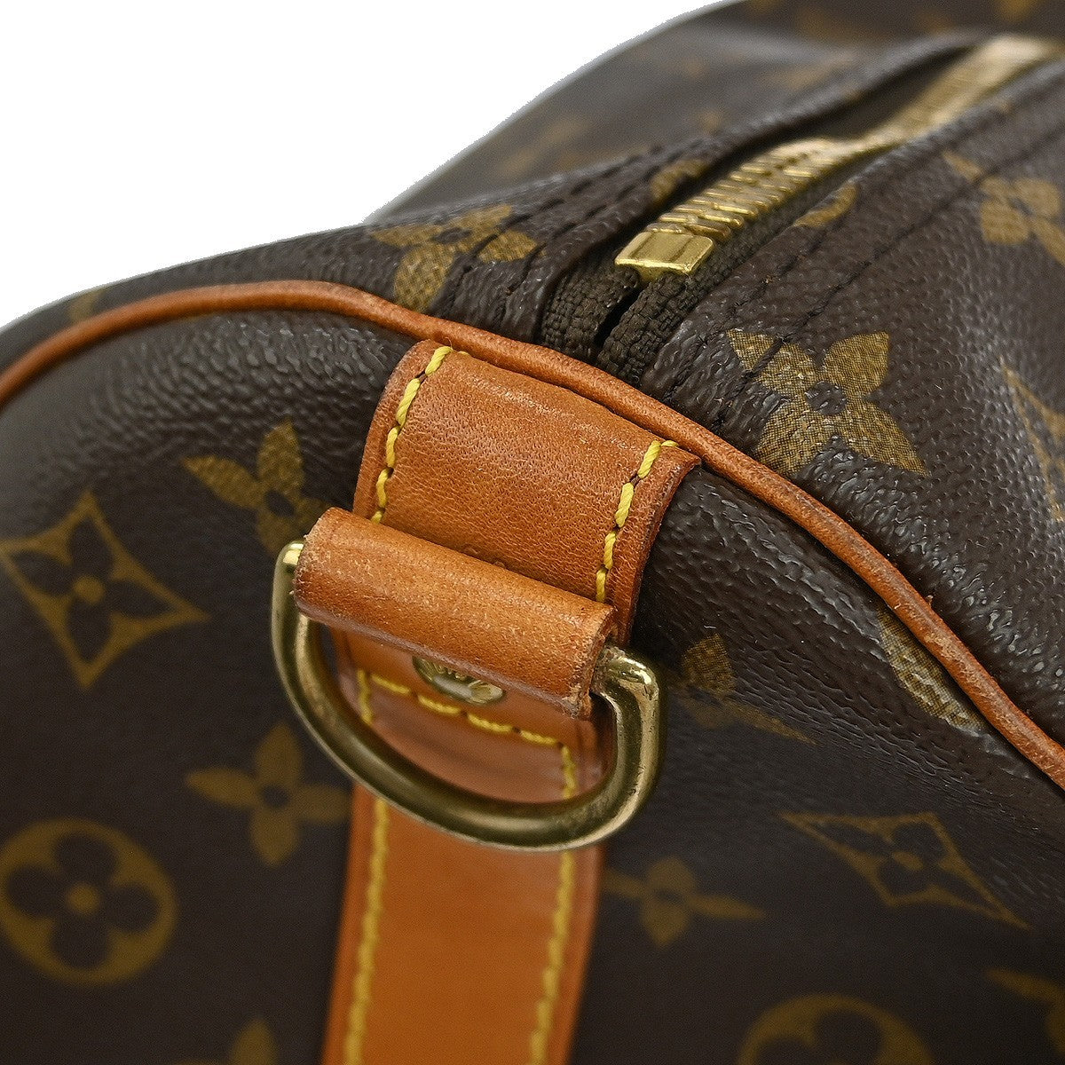 Louis Vuitton Keepall Bandouliere Bag Monogram Canvas Brown Canvas Travel Bag Bag (Pre-Owned)