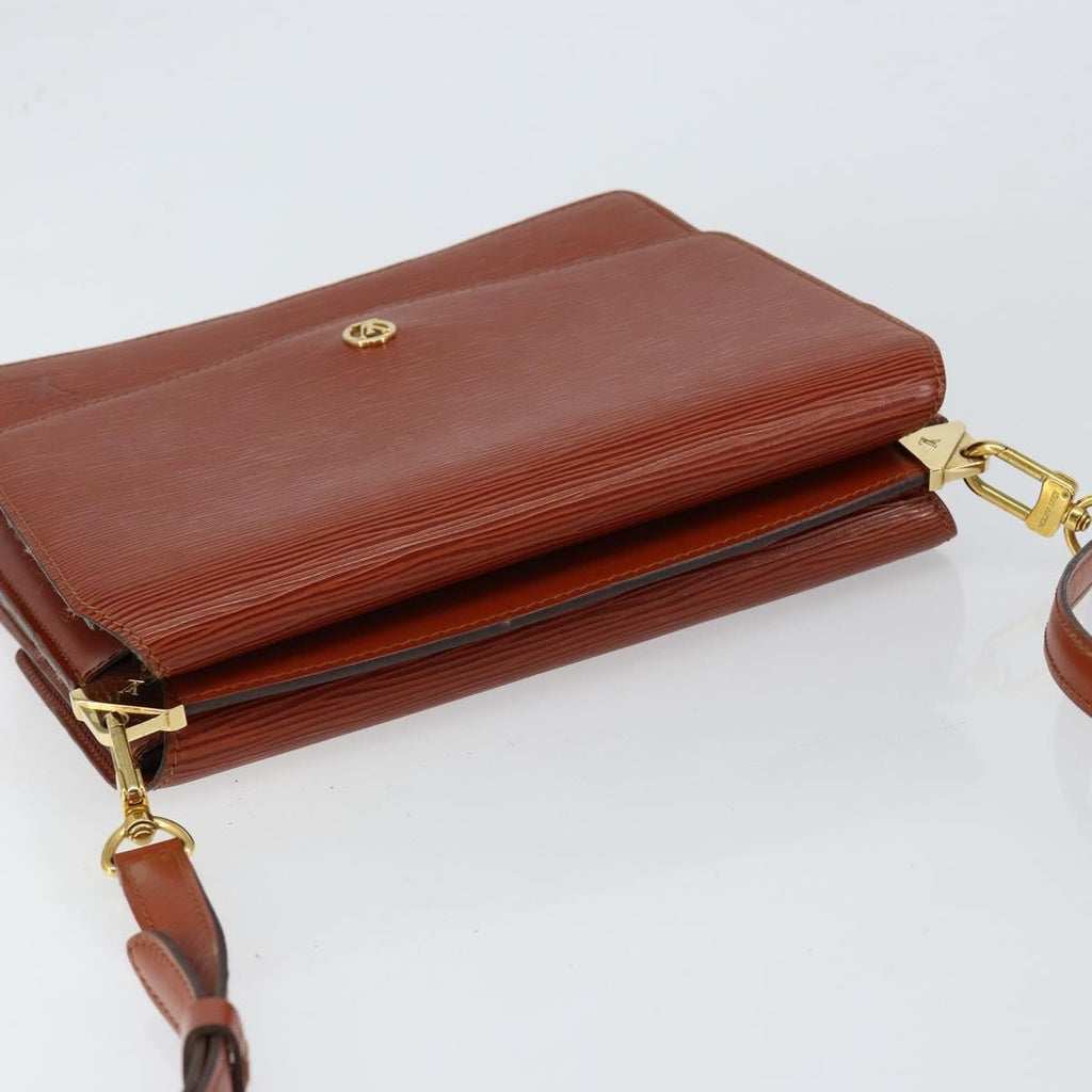 Louis Vuitton Grenelle Shoulder Bag Epi Leather Brown Leather Shoulder Bag Bag (Pre-Owned)