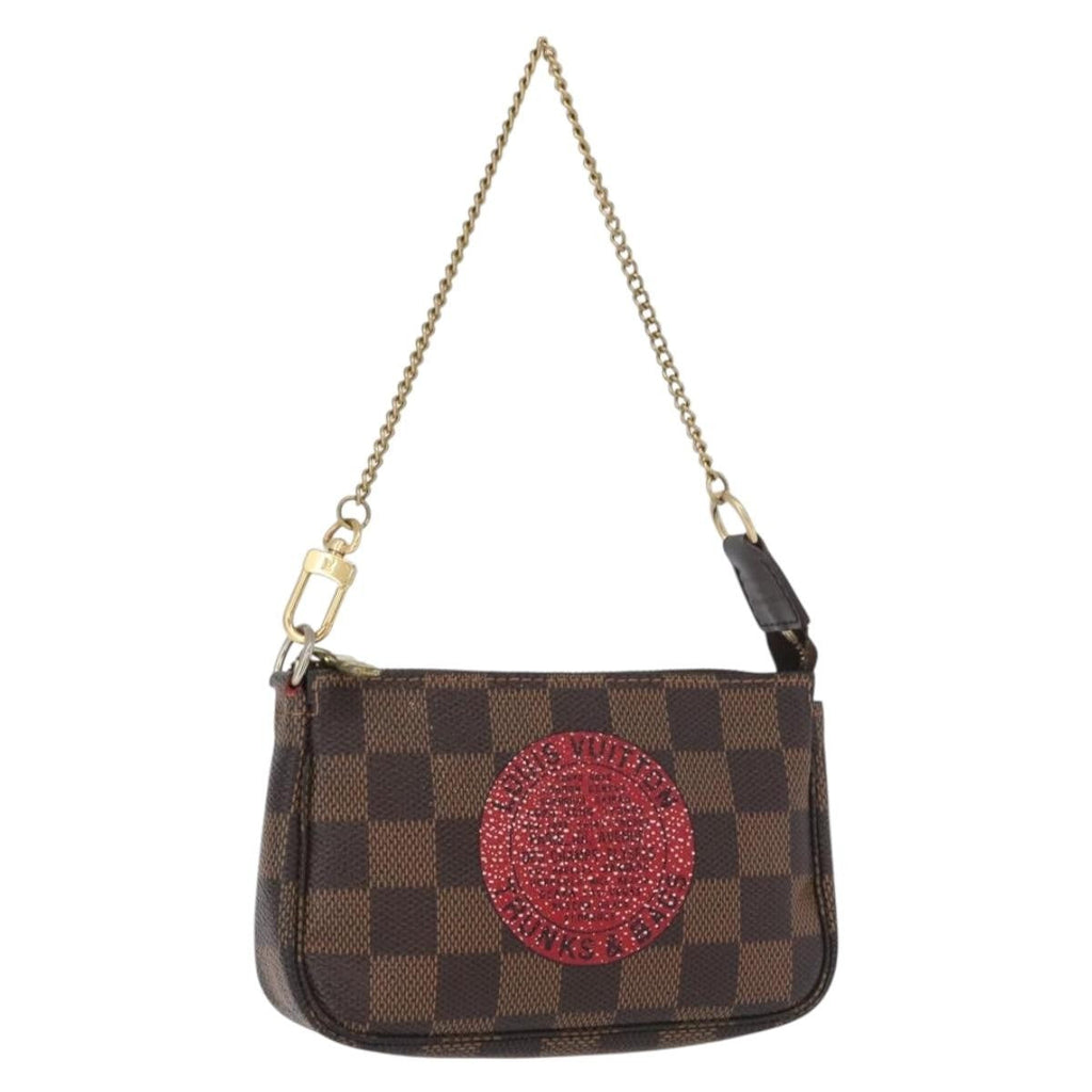 Louis Vuitton Pochette Accessoires Limited Edition Damier Brown Canvas Clutche & Pouche Bag (Pre-Owned)