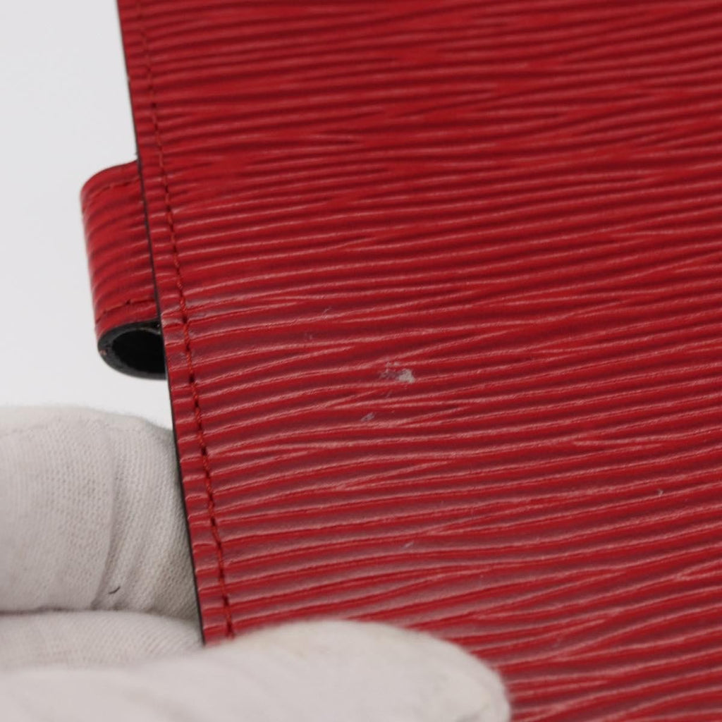 Louis Vuitton Agenda Cover Epi Leather Red Leather Wallets Accessory (Pre-Owned)