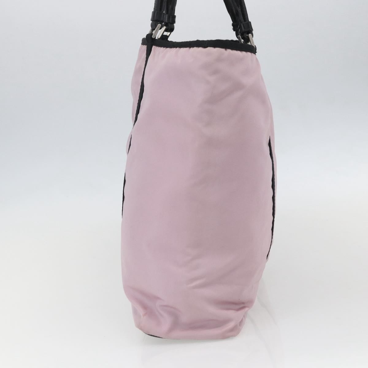 Prada Vintage Tote Tessuto Pink Nylon Tote Bag Bag (Pre-Owned)