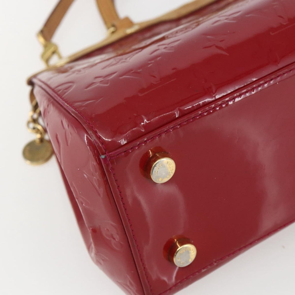 Louis Vuitton Brea Handbag Monogram Vernis Red Patent_Leather Handbag (Pre-Owned)