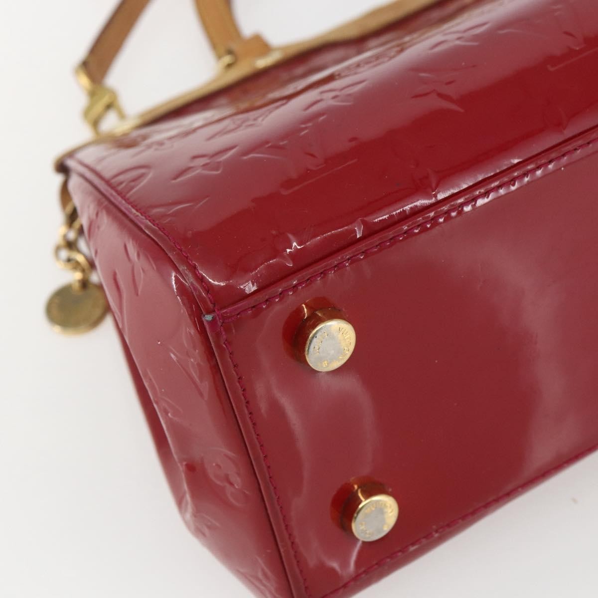 Louis Vuitton Brea Handbag Monogram Vernis Red Patent_Leather Handbag (Pre-Owned)