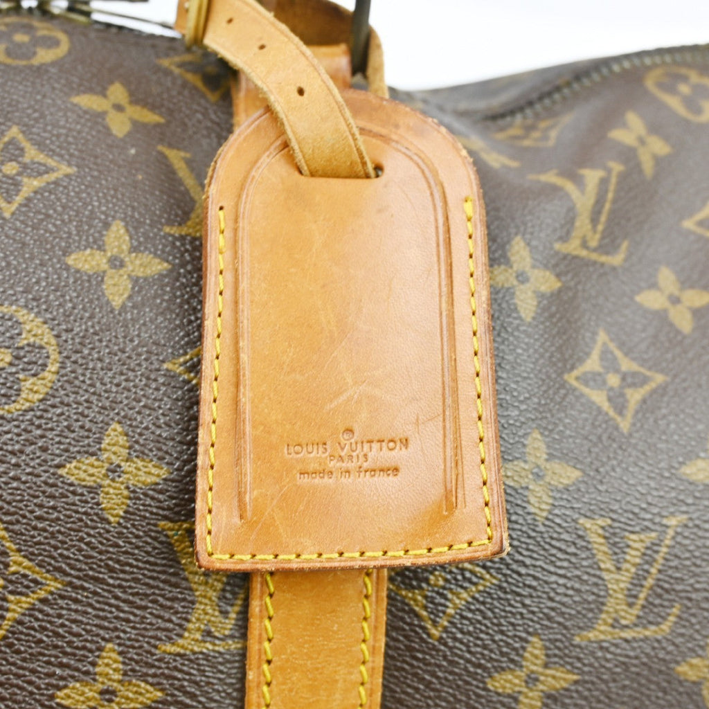 Louis Vuitton Keepall Bag Monogram Canvas Brown Canvas Travel Bag Bag (Pre-Owned)