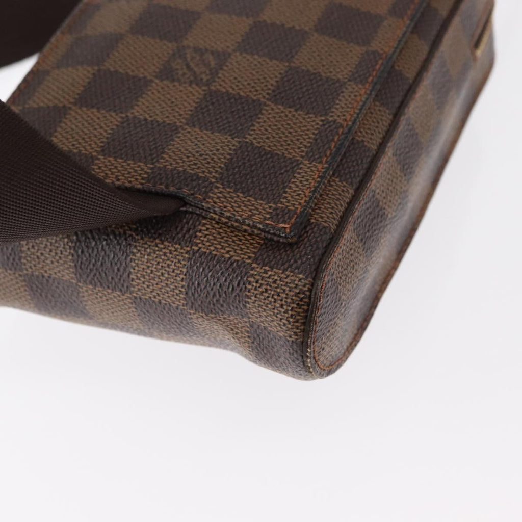 Louis Vuitton Geronimos Waist Bag Damier Brown Canvas Shoulder Bag Bag (Pre-Owned)