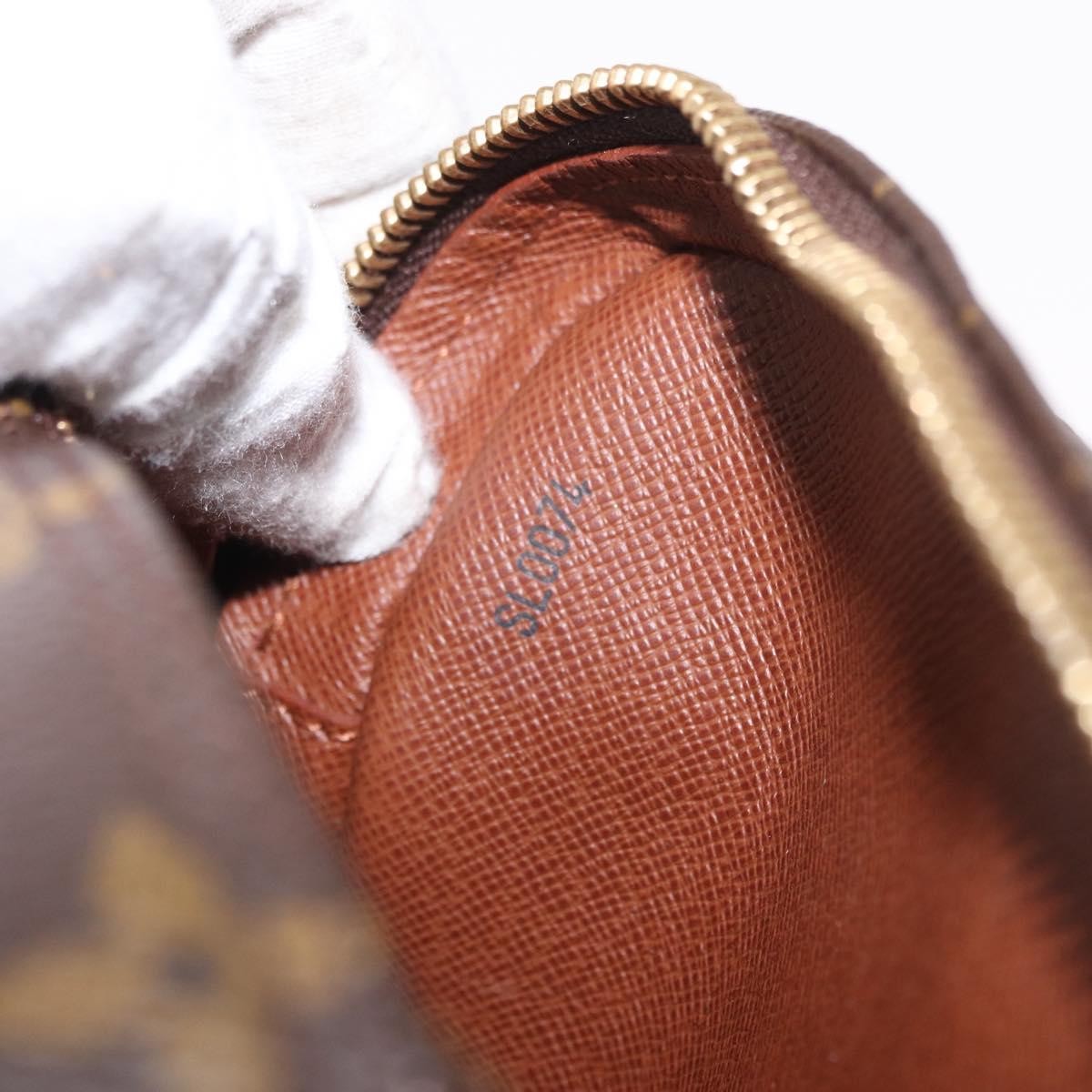 Louis Vuitton Danube Handbag Monogram Canvas Brown Canvas Shoulder Bag Bag (Pre-Owned)