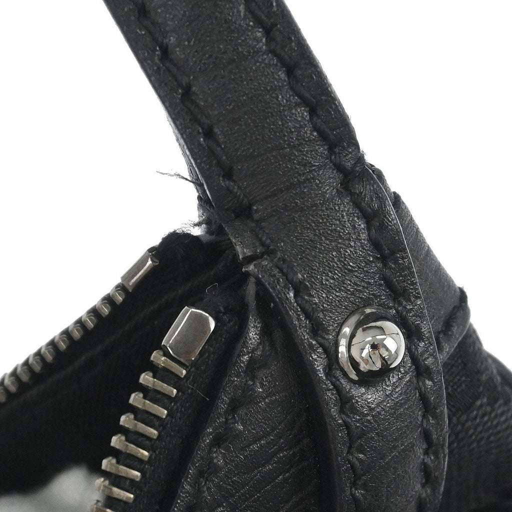 Gucci Vintage Horsebit Shoulder Bag Canvas Black Canvas,Leather Shoulder Bag Bag (Pre-Owned)