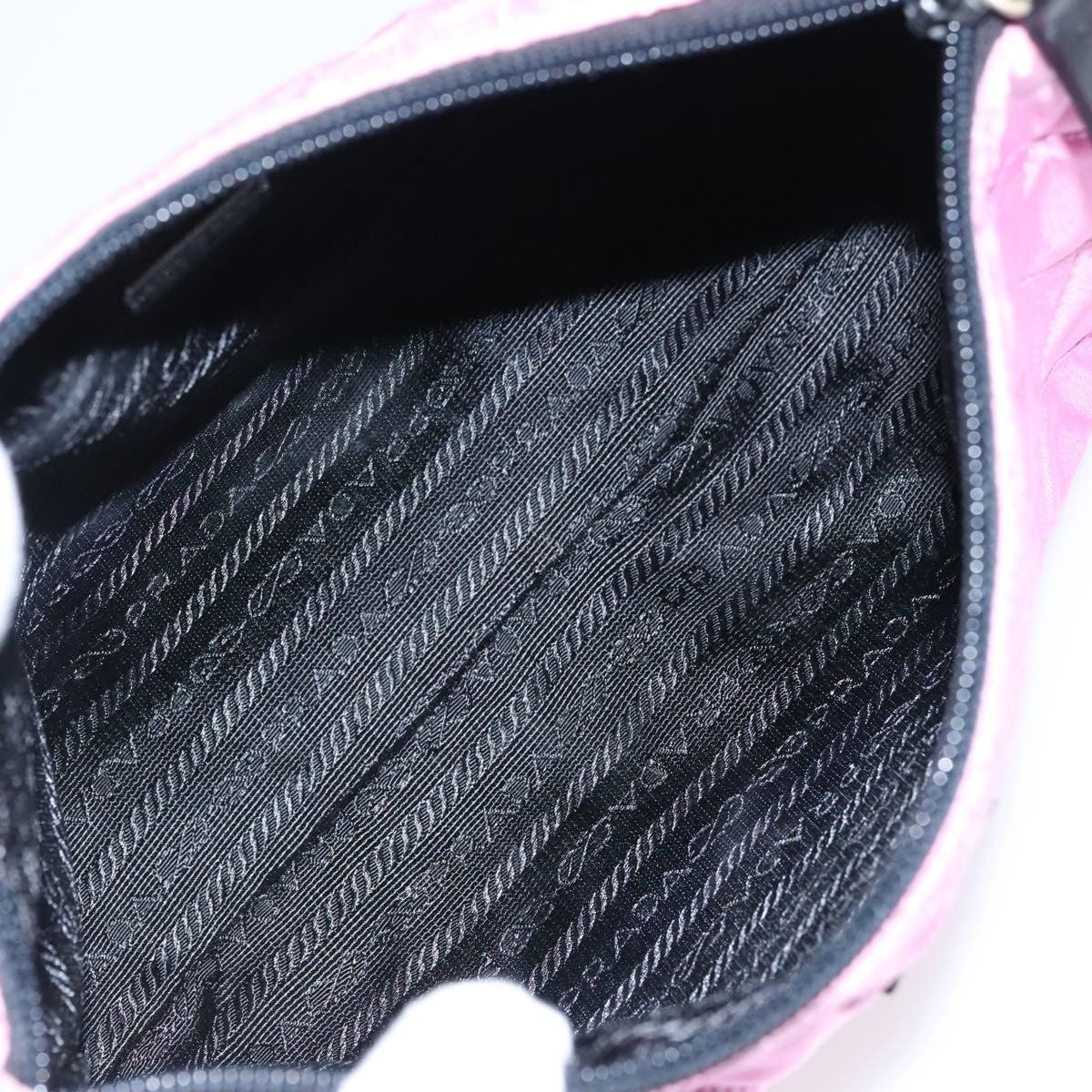 Prada Toiletry Pouch Tessuto Pink Nylon Clutche & Pouche Bag (Pre-Owned)