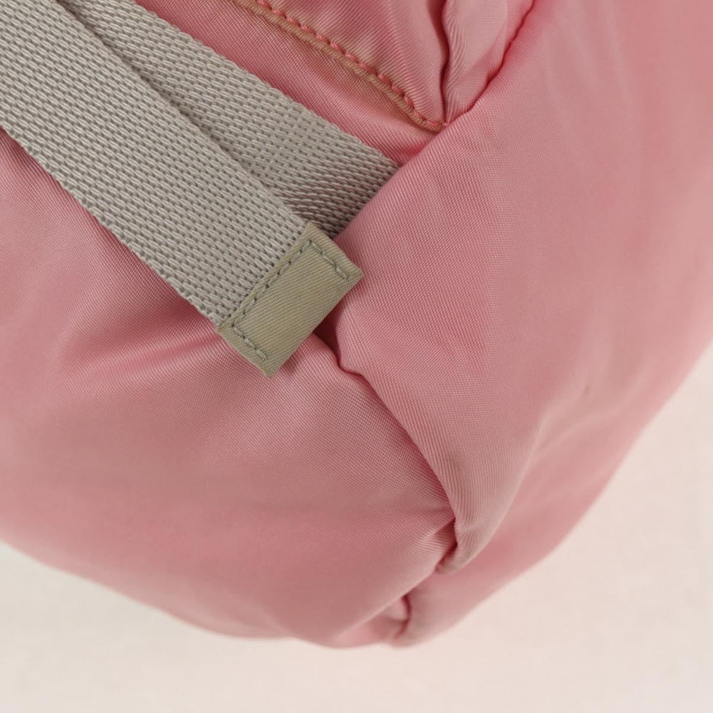 Prada Double Buckle Backpack Tessuto Pink Nylon Backpack Bag (Pre-Owned)