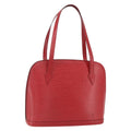 Louis Vuitton Lussac Handbag Epi Leather Red Leather Shoulder Bag Bag (Pre-Owned)
