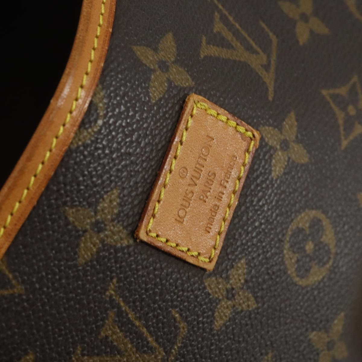 Louis Vuitton Saumur Handbag Monogram Canvas Brown Canvas Shoulder Bag Bag (Pre-Owned)