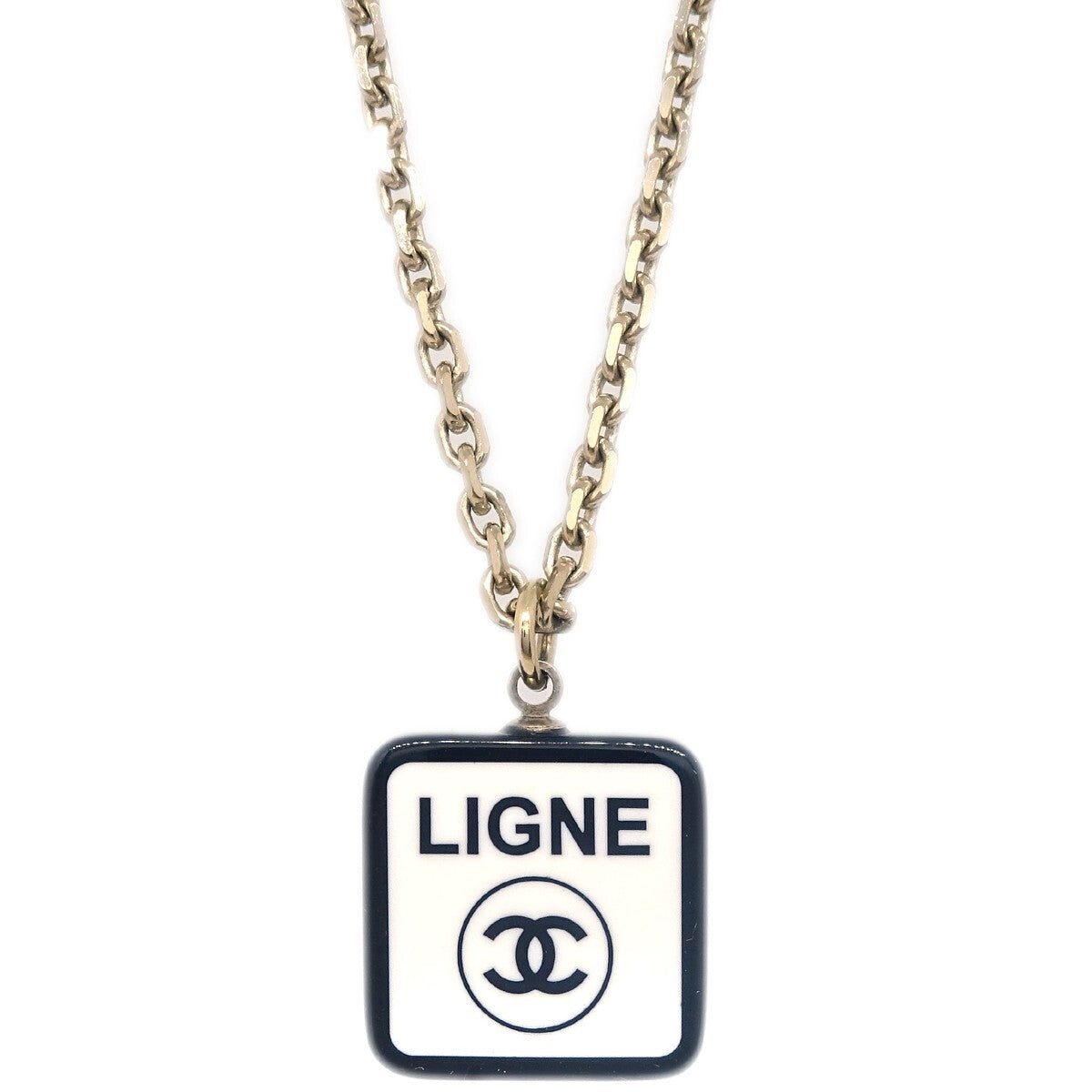 Chanel Cc No.5 Pendant Necklace Metal Gold Gold_Plated Necklace Jewelry (Pre-Owned)