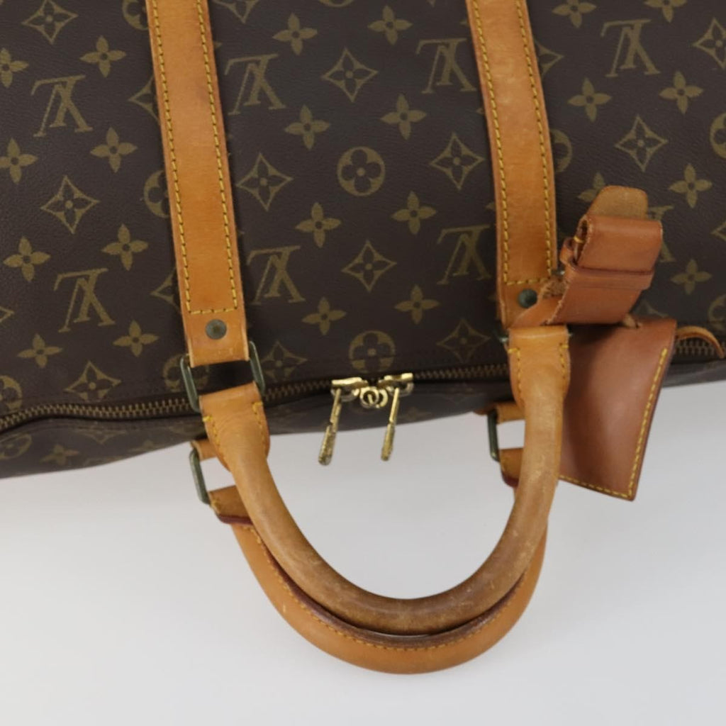 Louis Vuitton Keepall Bag Monogram Canvas Brown Canvas Travel Bag Bag (Pre-Owned)