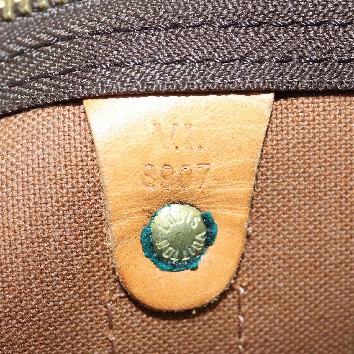 Louis Vuitton Keepall Bag Monogram Canvas Brown Canvas Travel Bag Bag (Pre-Owned)