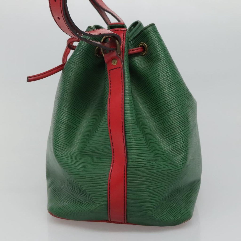 Louis Vuitton Bicolor Petit Noe Handbag Epi Leather Green Leather Shoulder Bag Bag (Pre-Owned)