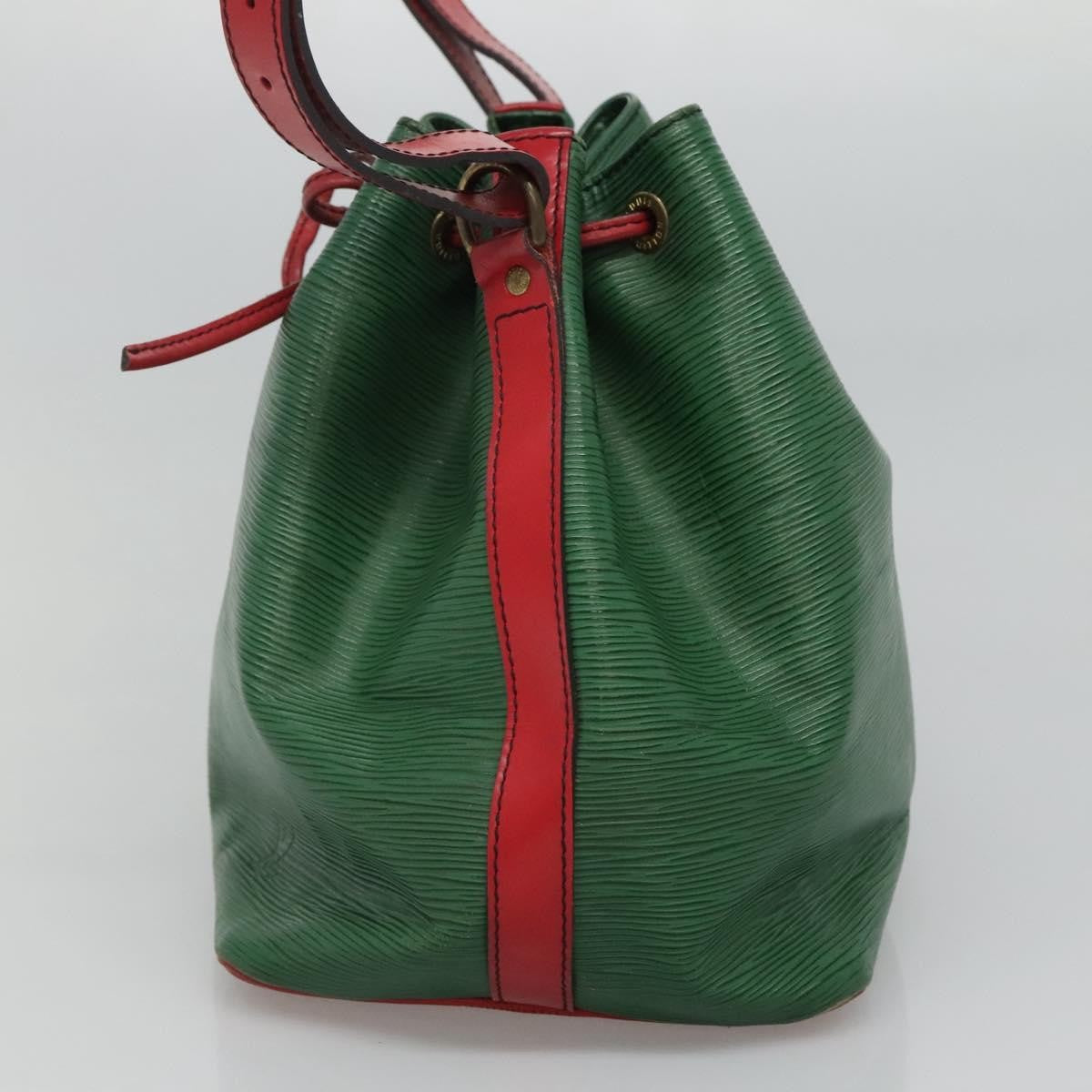 Louis Vuitton Bicolor Petit Noe Handbag Epi Leather Green Leather Shoulder Bag Bag (Pre-Owned)