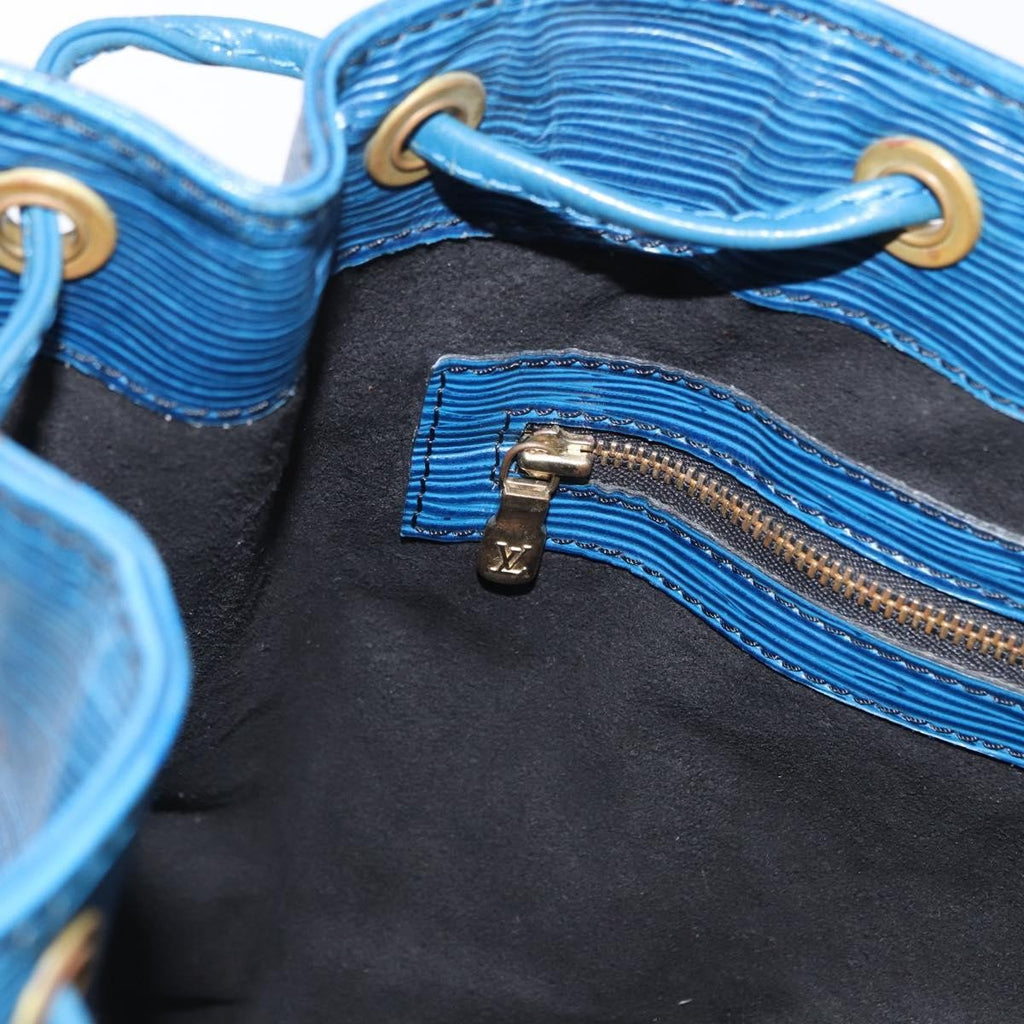 Louis Vuitton Noe Handbag Epi Leather Blue Leather Shoulder Bag Bag (Pre-Owned)