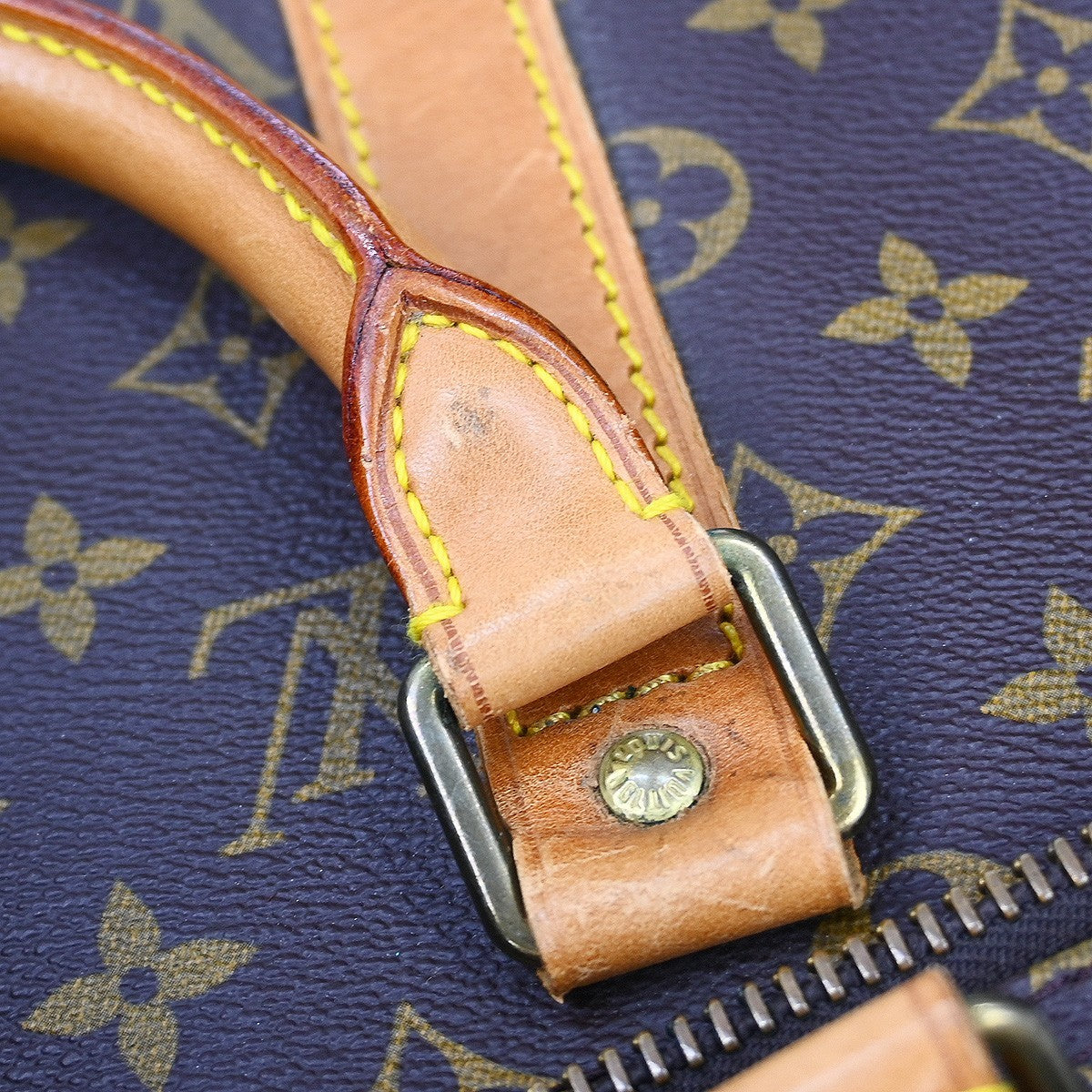 Louis Vuitton Keepall Bag Monogram Canvas Brown Canvas Travel Bag Bag (Pre-Owned)