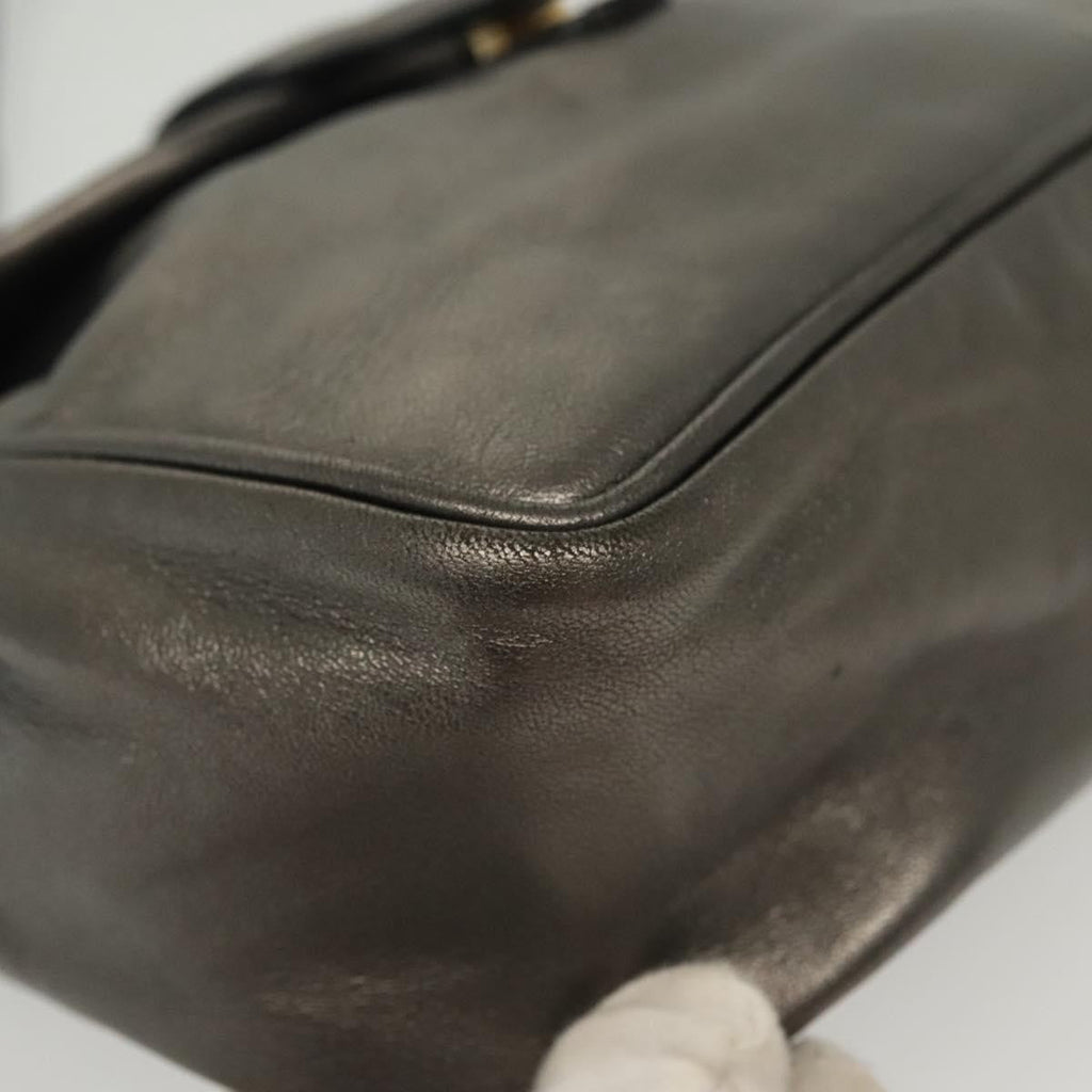 Bottega Veneta Intrecciato Backpack Patent Leather Metallic Leather Backpack Bag (Pre-Owned)