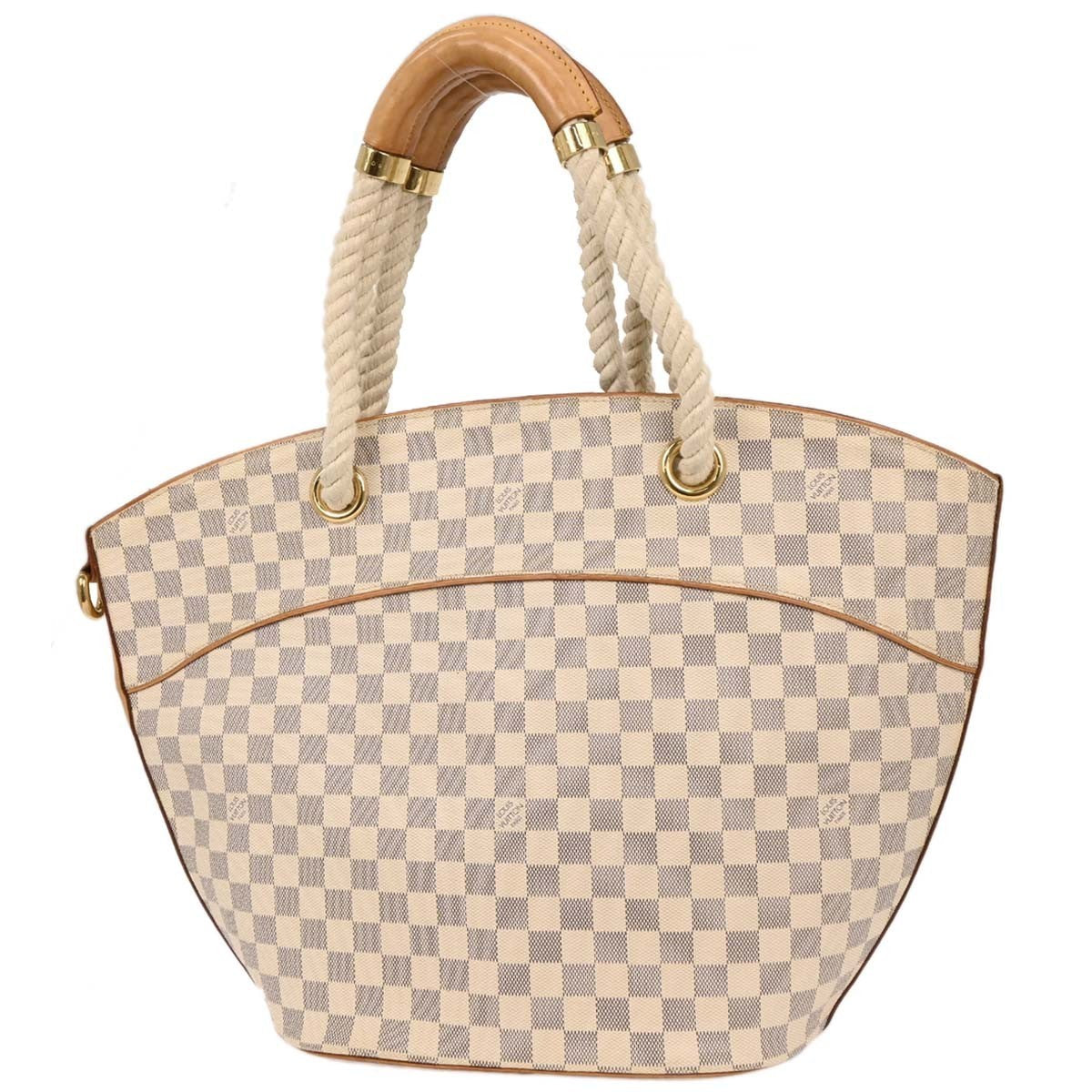 Louis Vuitton Pampelonne Handbag Damier White Canvas Tote Bag Bag (Pre-Owned)