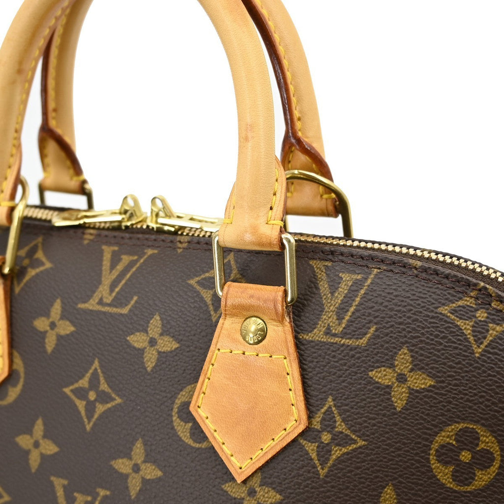 Louis Vuitton Alma Handbag Monogram Canvas Brown Canvas Handbag (Pre-Owned)