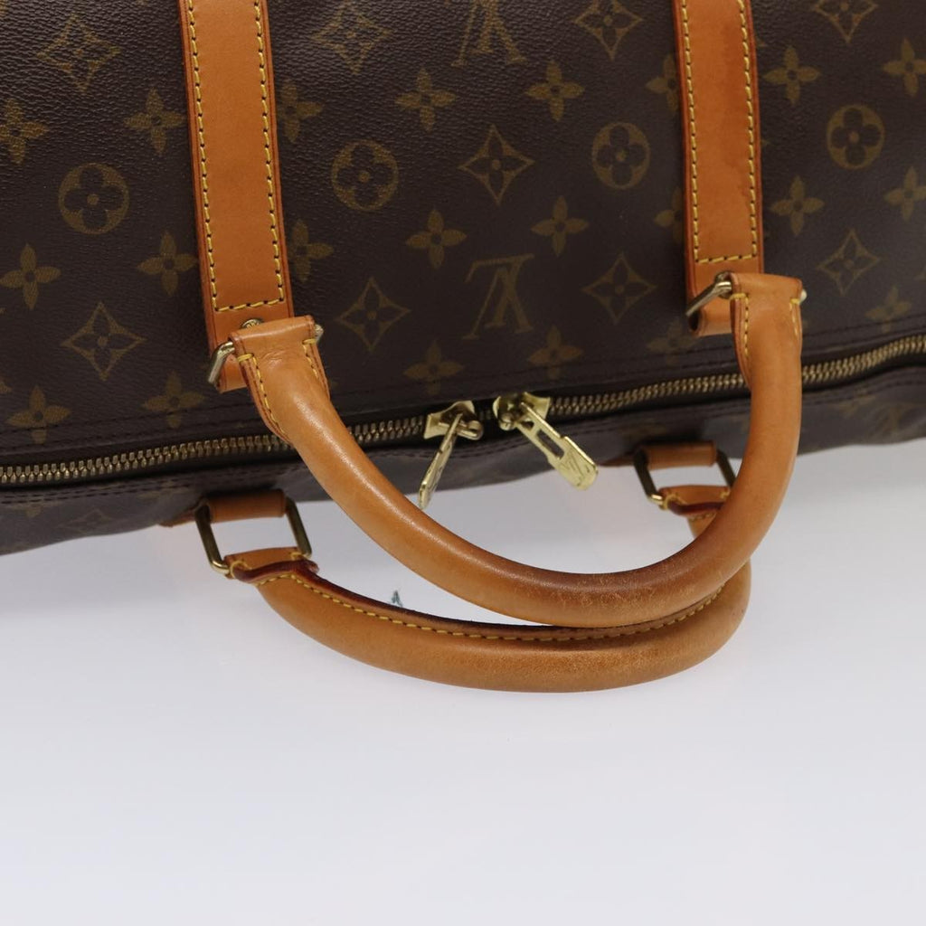 Louis Vuitton Keepall Bag Monogram Canvas Brown Canvas Travel Bag Bag (Pre-Owned)