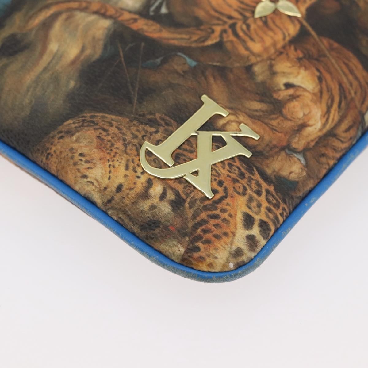Louis Vuitton Pochette Clutch Limited Edition Jeff Koons Monet Print Canvas Multicolour Canvas Clutche & Pouche Bag (Pre-Owned)