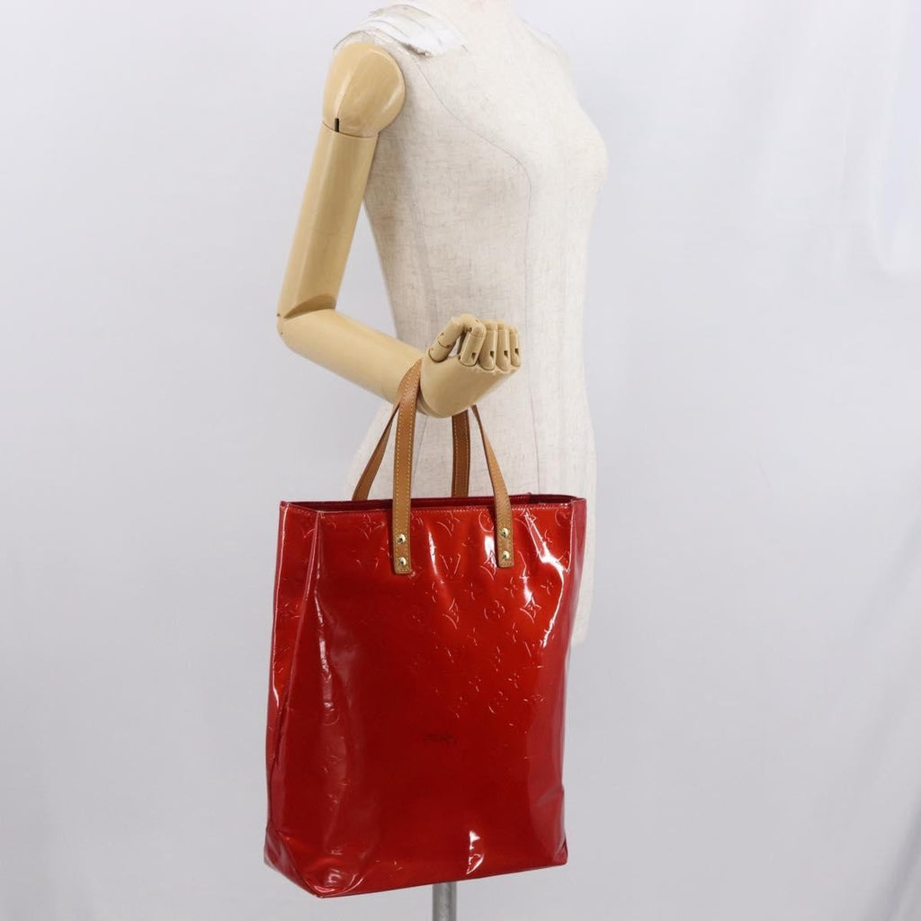 Louis Vuitton Reade Handbag Monogram Vernis Red Patent_Leather Handbag (Pre-Owned)