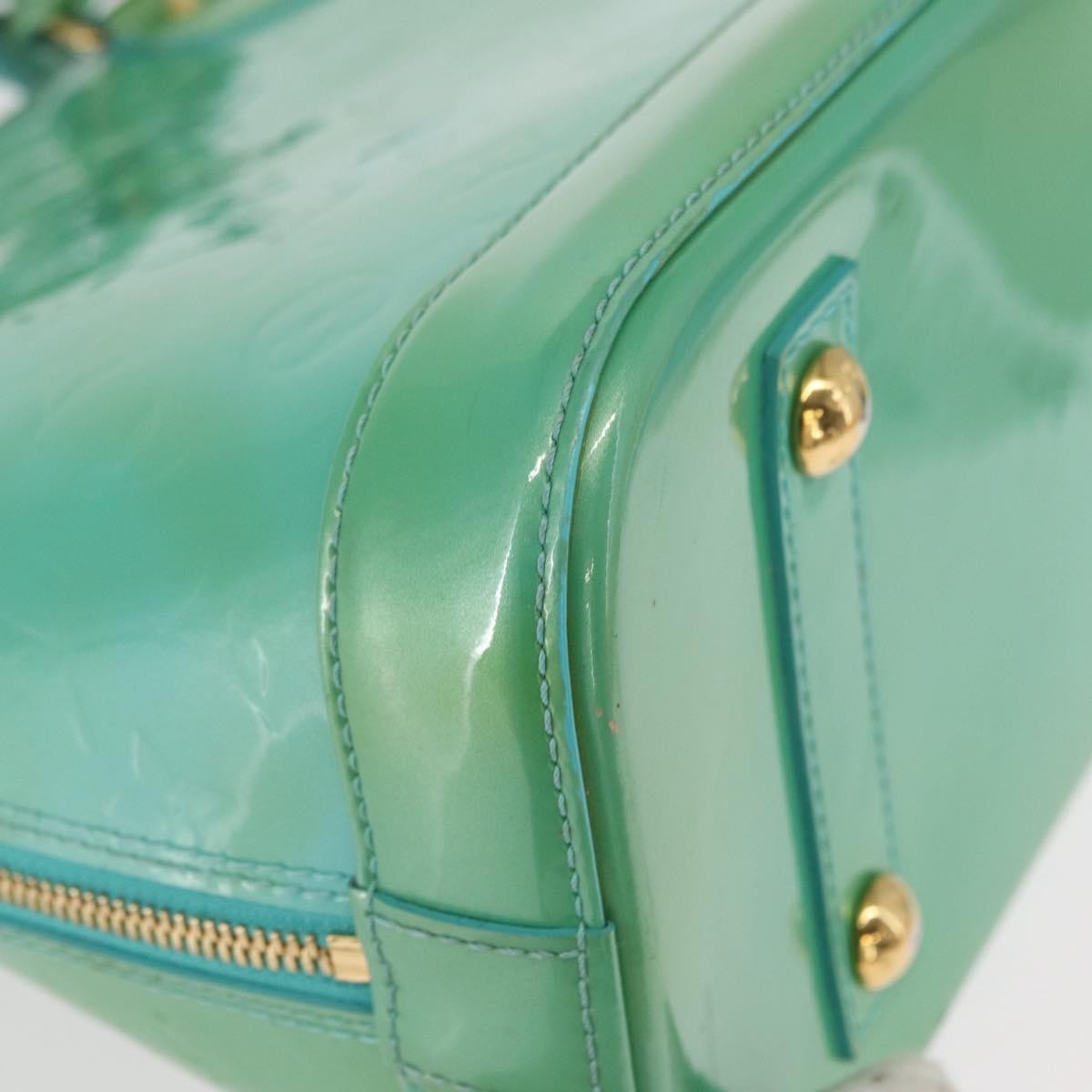 Louis Vuitton Alma Handbag Patent Leather Blue Patent_Leather Handbag (Pre-Owned)