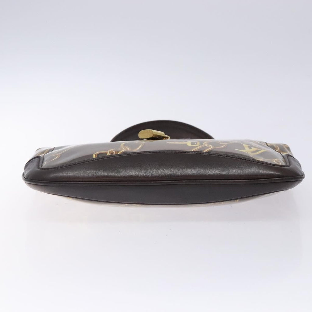 Louis Vuitton Charms Pochette Pvc Over Printed Silk Brown Canvas Clutche & Pouche Bag (Pre-Owned)