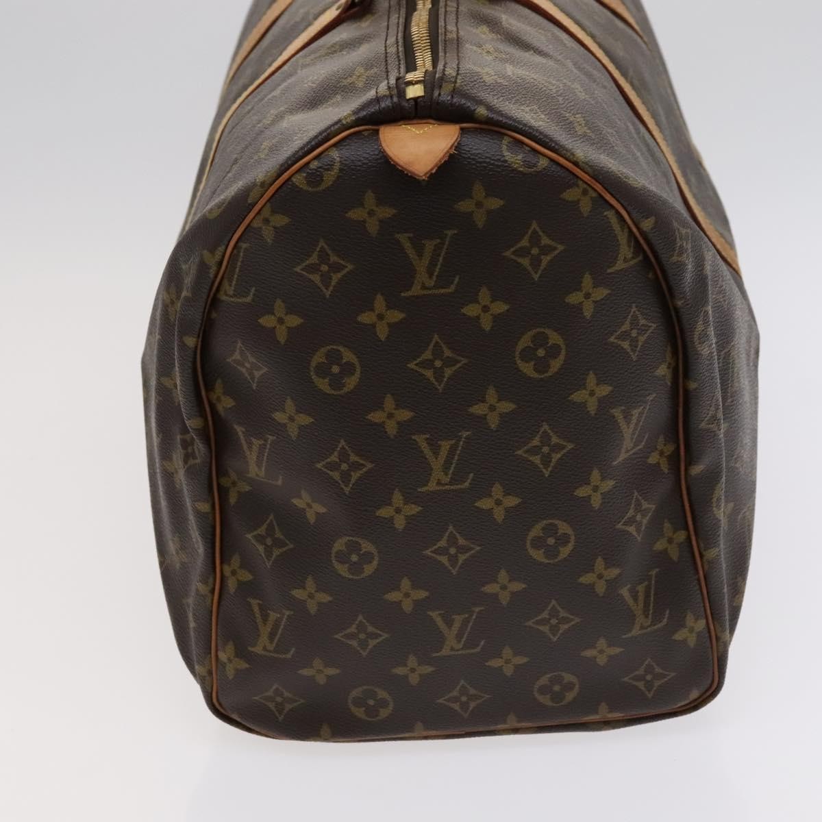 Louis Vuitton Keepall Bag Monogram Canvas Brown Canvas Travel Bag Bag (Pre-Owned)