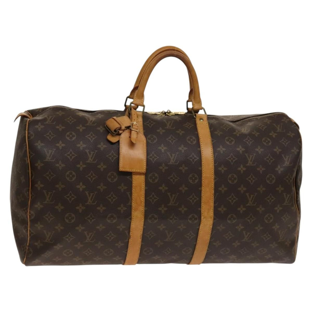 Louis Vuitton Keepall Bag Monogram Canvas Brown Canvas Travel Bag Bag (Pre-Owned)