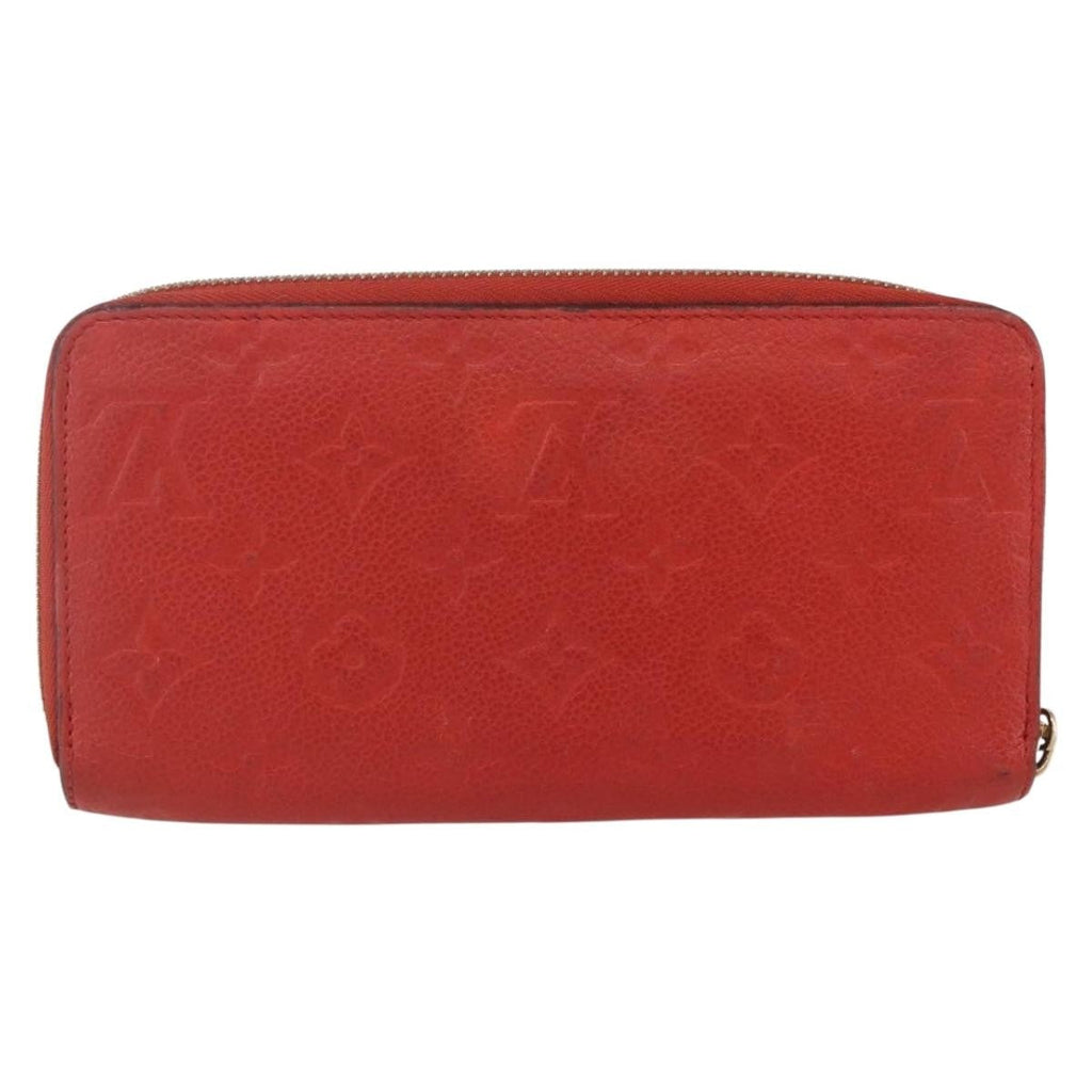 Louis Vuitton Portefeuille Zippy Monogramme Empreinte Monogramme Empreinte Red Leather Wallets Accessory (Pre-Owned)