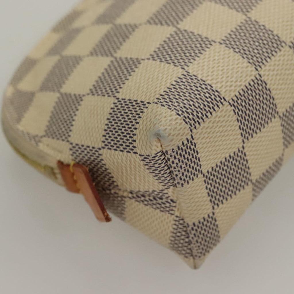 Louis Vuitton Cosmetic Pouch Damier White Canvas Bag (Pre-Owned)