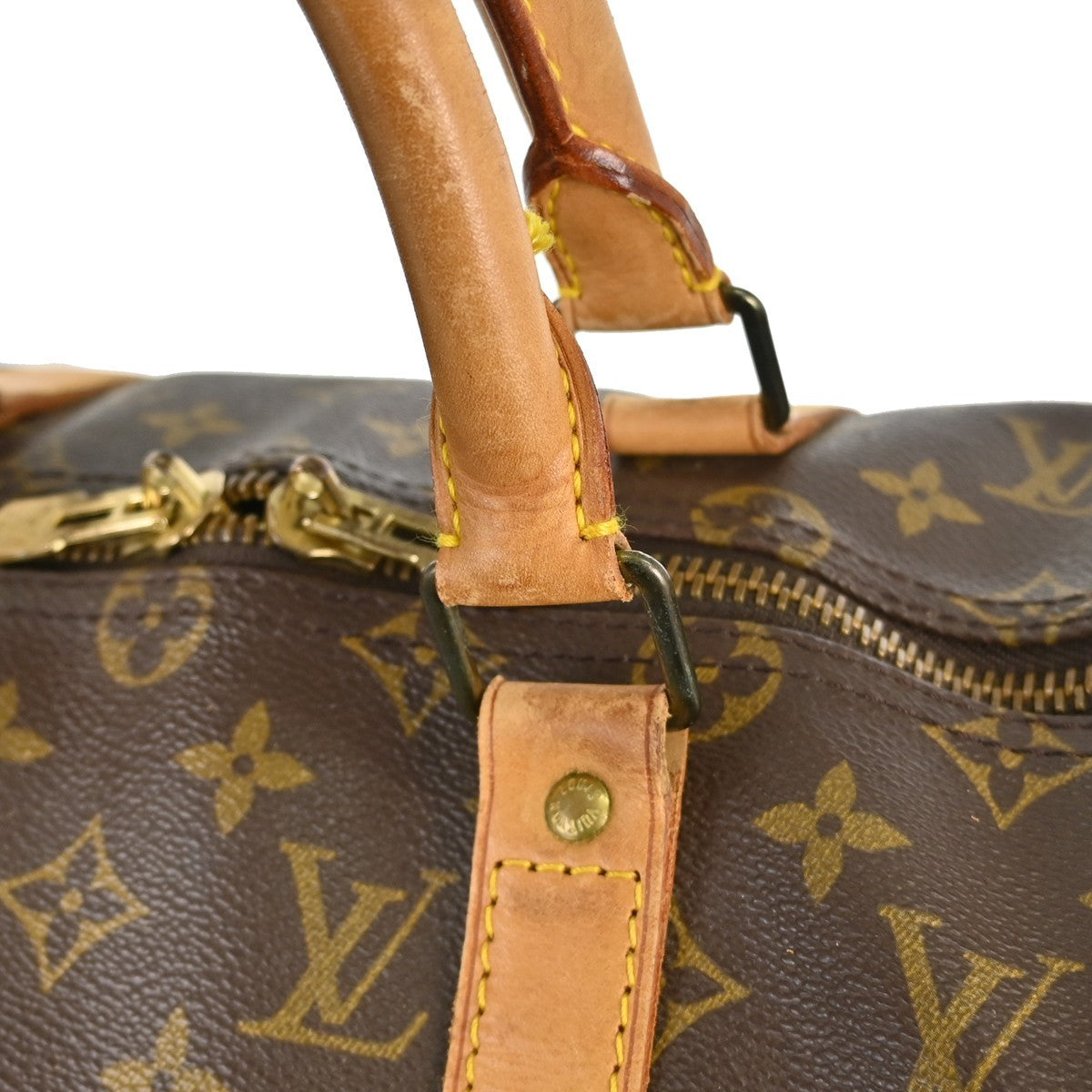 Louis Vuitton Keepall Bag Monogram Canvas Brown Canvas Travel Bag Bag (Pre-Owned)