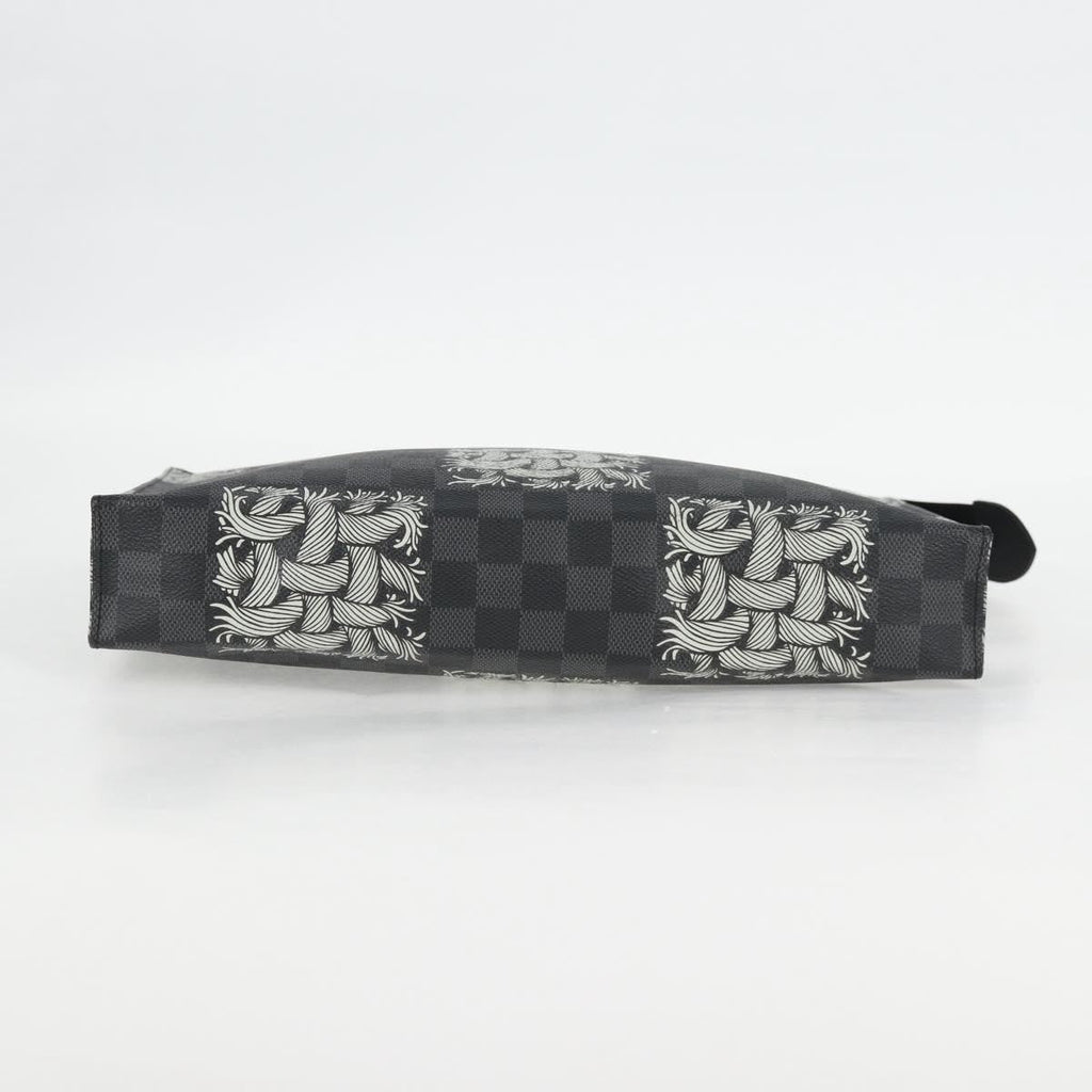 Louis Vuitton Pochette Voyage Limited Edition Nemeth Damier Graphite Black Canvas Clutche & Pouche Bag (Pre-Owned)