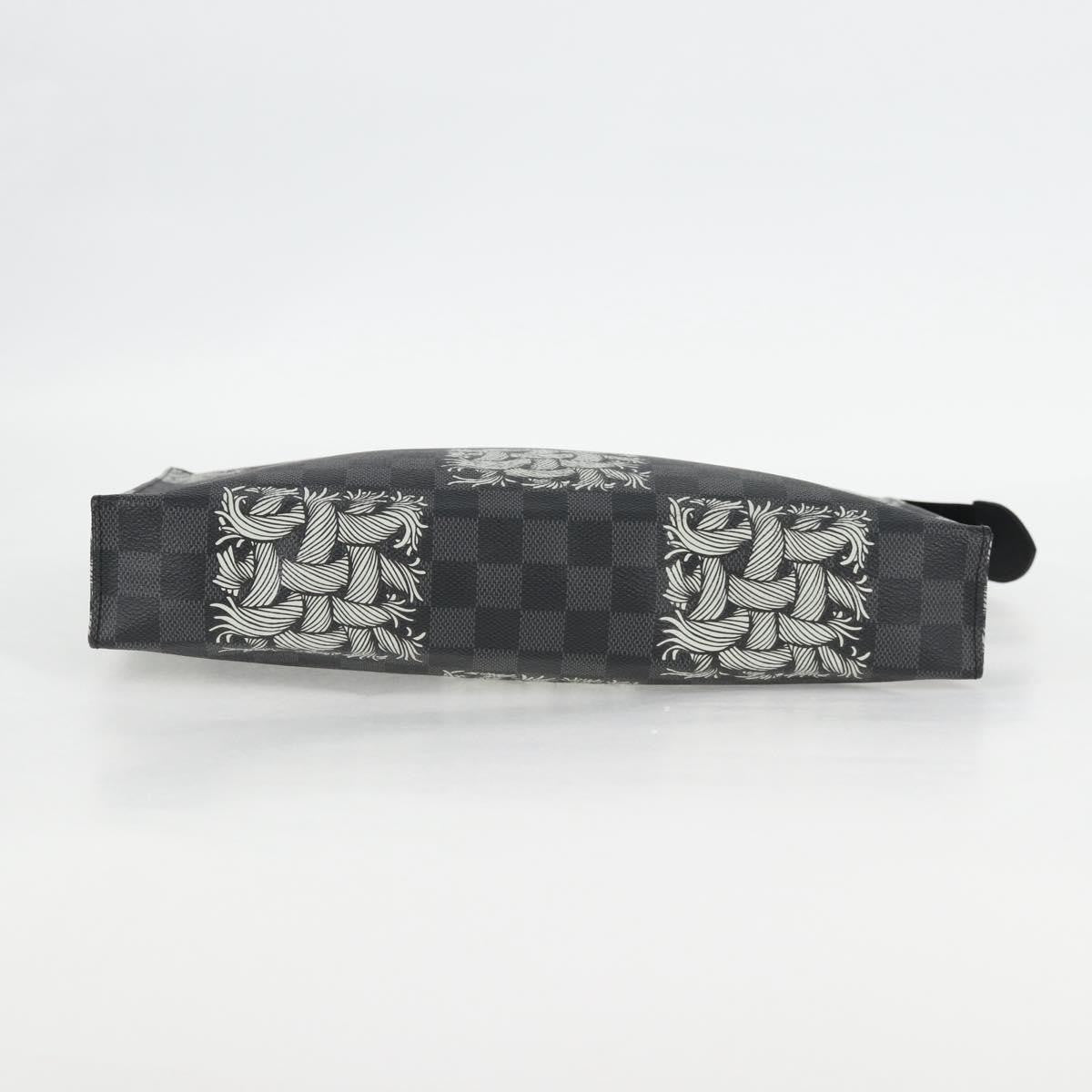 Louis Vuitton Pochette Voyage Limited Edition Nemeth Damier Graphite Black Canvas Clutche & Pouche Bag (Pre-Owned)