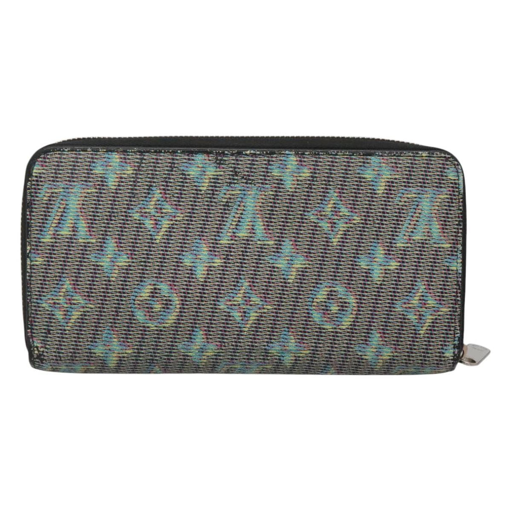 Louis Vuitton Zippy Wallet Nm Monogram Lv Pop Green Canvas Wallets Accessory (Pre-Owned)