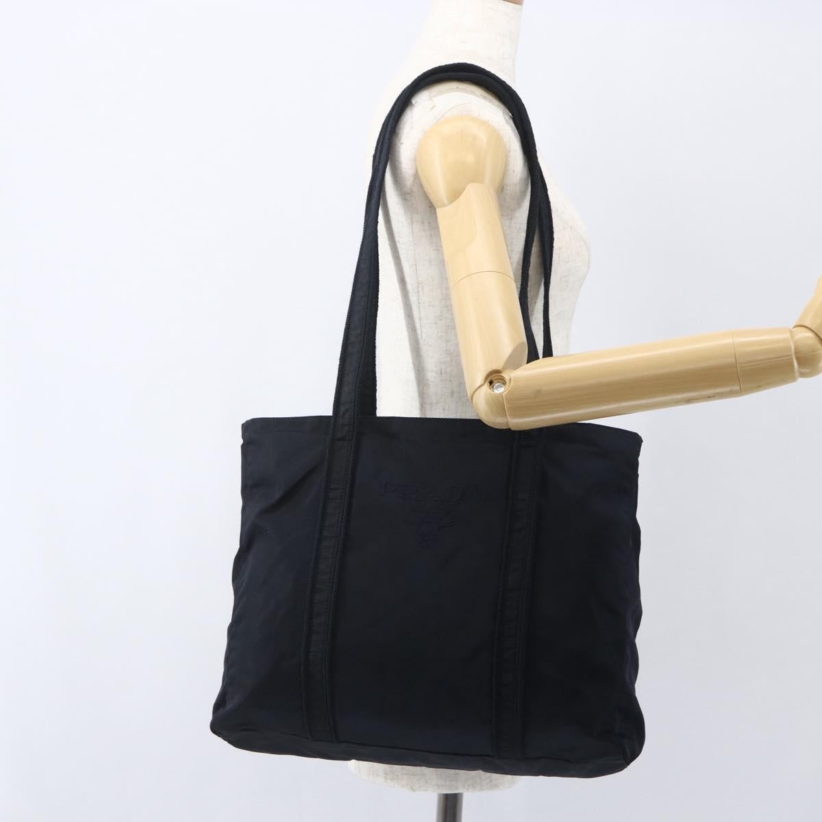 Prada Vintage Shoulder Bag Tessuto Black Nylon Shoulder Bag Bag (Pre-Owned)