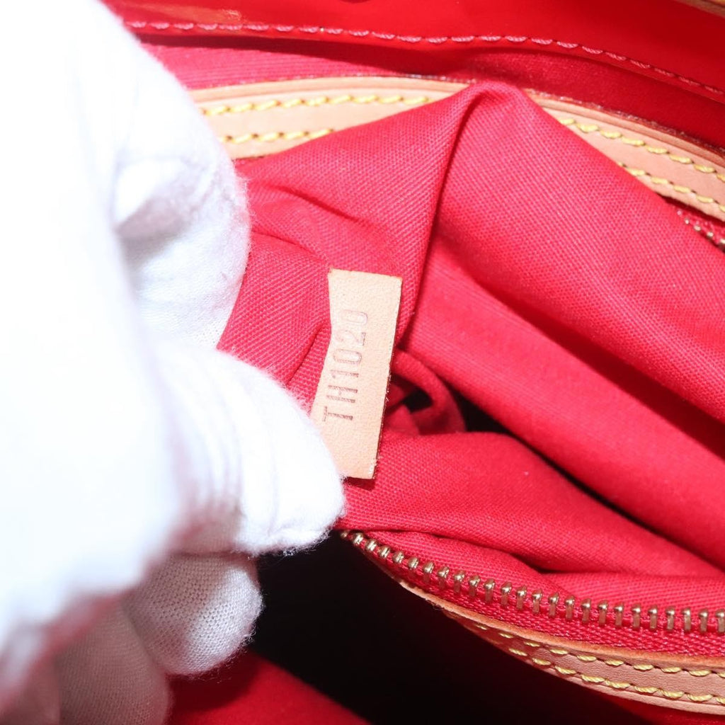 Louis Vuitton Reade Handbag Monogram Vernis Red Patent_Leather Handbag (Pre-Owned)