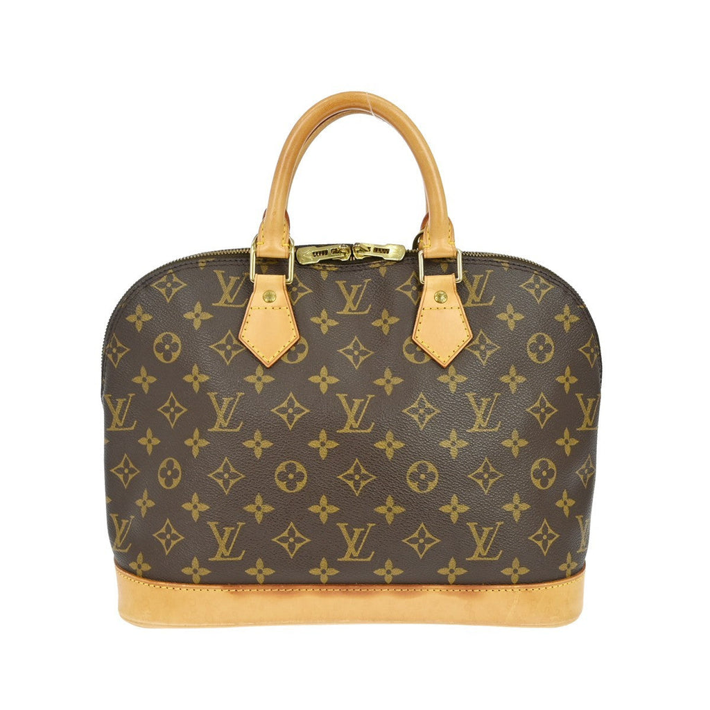 Louis Vuitton Alma Handbag Monogram Canvas Brown Canvas Handbag (Pre-Owned)