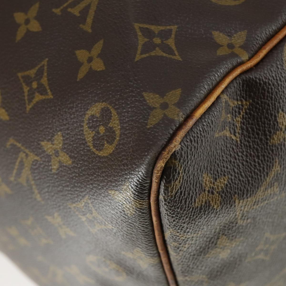 Louis Vuitton Keepall Bag Monogram Canvas Brown Canvas Travel Bag Bag (Pre-Owned)