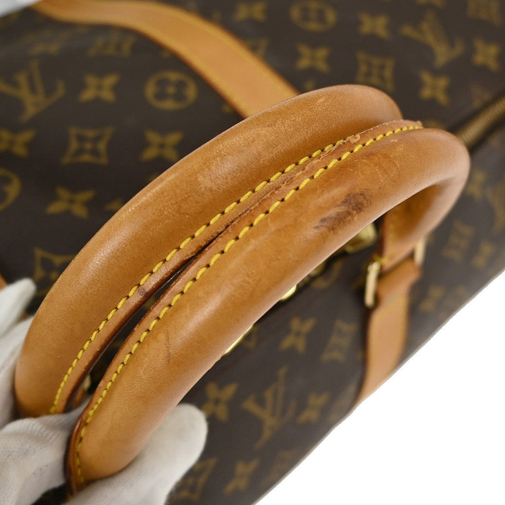 Louis Vuitton Keepall Bag Monogram Canvas Brown Canvas Travel Bag Bag (Pre-Owned)