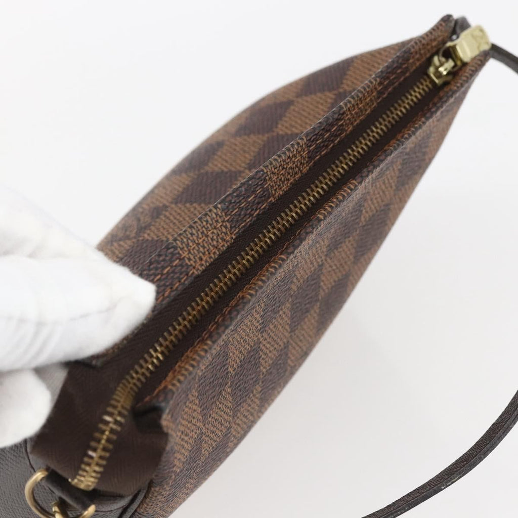 Louis Vuitton Trousse Make Up Bag Damier Brown Canvas Clutche & Pouche Bag (Pre-Owned)