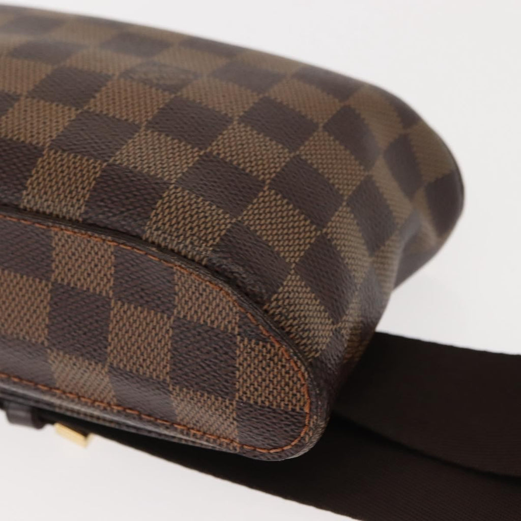 Louis Vuitton Geronimos Waist Bag Damier Brown Canvas Shoulder Bag Bag (Pre-Owned)